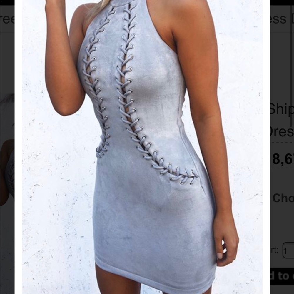 BxRunway
Runway the Label Suede Reveal Mini Dress